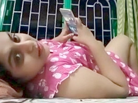 Observe a cool Indian female demonstrate