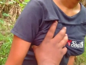 Plucky outdoor  with my gf in public