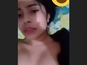 Super-naughty  pleasures herself with