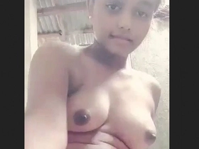 Chinese female joys herself with her