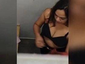College girl films Indian Desi changing