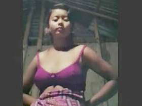 Lovely Assamese doll gets lekaed in a
