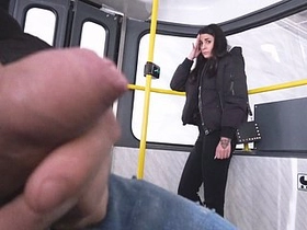 Boy strokes off in public while being
