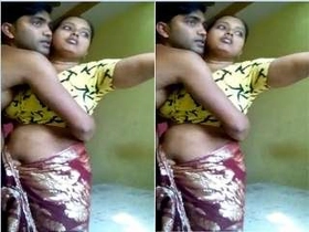 Desi couple's intimate moments in a