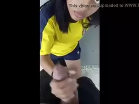 Unexperienced Tamil couple's morning