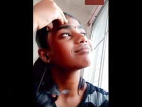 Desi girl's bashful and jumpy side