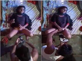 Desi lady gets her slit drilled and