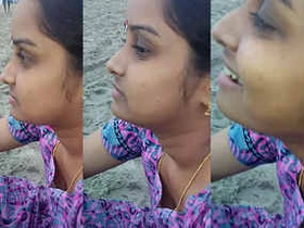 Desi aunty's  on showcase at the beach