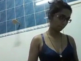 Tamil nurse unclothes bare and elations