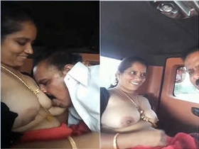 Busty Indian wifey gives a tit banging