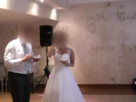 Cheating couple's wedding pic with