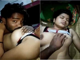 Inexperienced wifey gives spouse a tit