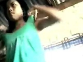 Filipino stunner masturbates with a
