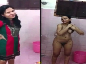 Tamil girl's naked flick featuring fat