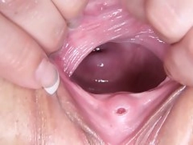 Ally's delicate pussy takes on a ample