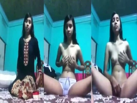 Cool bengali  in milky undies gets kinky