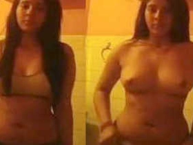 Desi honey flaunts her enormous tits in