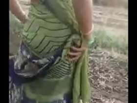 Village housewife's wooly muff gets