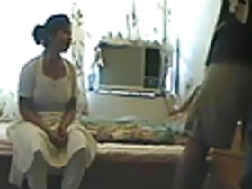 Indian Bhabhi gets caught on camera by a