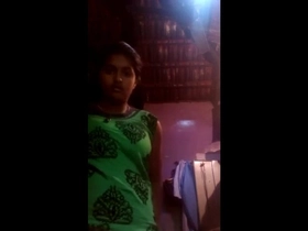 A sweet Tamil woman flaunts her breasts in a super-steamy movie