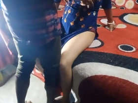 Desi housewife cleans and gets crazy in