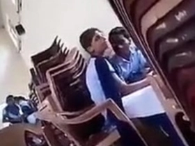 Public homemade fuckfest in a school