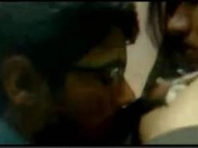 MMS scandal of super-hot Indian college doll with meaty udders and bj abilities