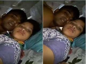 Desi couple's spunky smooching and