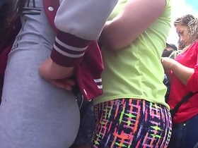 Enjoy witnessing 2 chiseled dolls in
