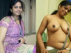 Big-chested Malayalam gal unclothes nude