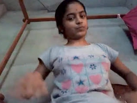 Indian college girl drains with audio in