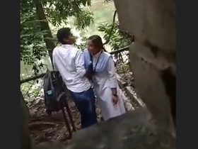 School schoolgirl gets spied on during