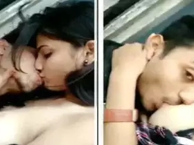 Youthful duo loves outdoor hump in the