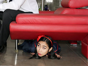Mini Oriental Woman With a Tight Cooter